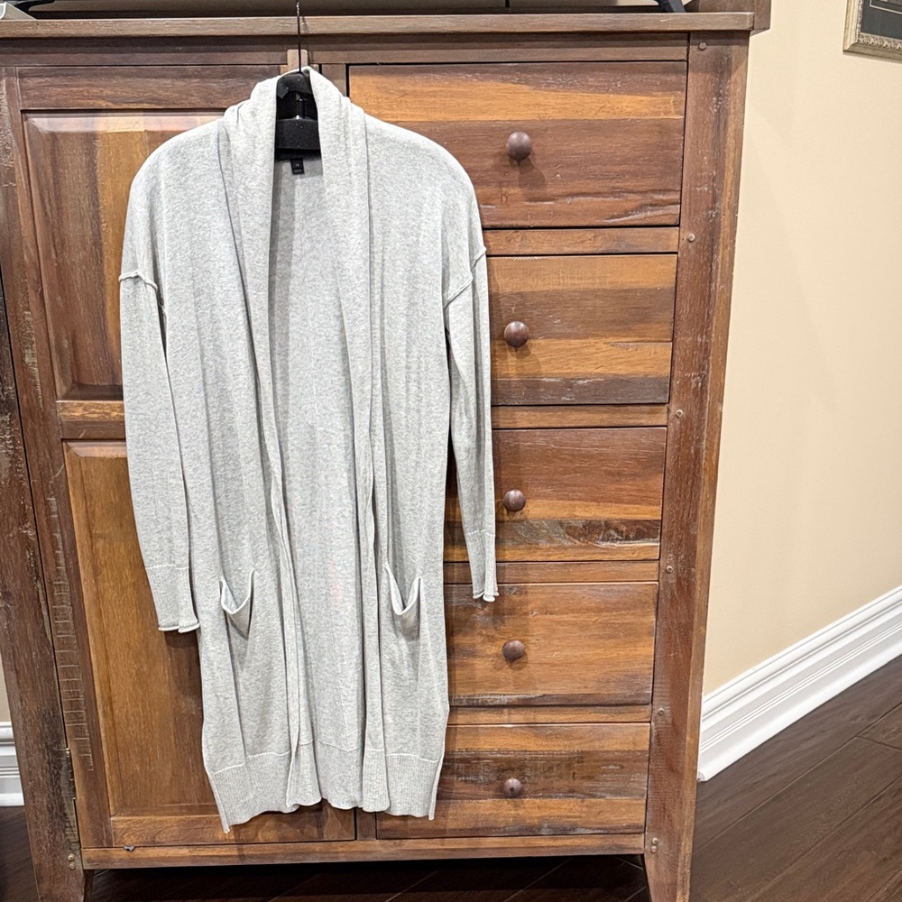 J. Crew Light Gray Knit Cardigan